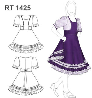 MOLDE VESTIDO DE HUASA INFANTIL RT 1425
