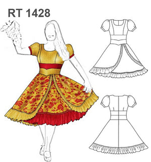 MOLDE VESTIDO DE HUASA RT 1428