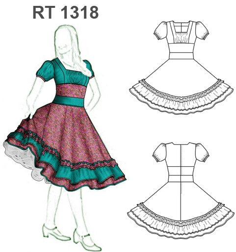 MOLDE VESTIDO DE HUASA RT 1318