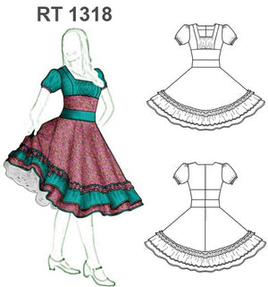 MOLDE VESTIDO DE HUASA RT 1318