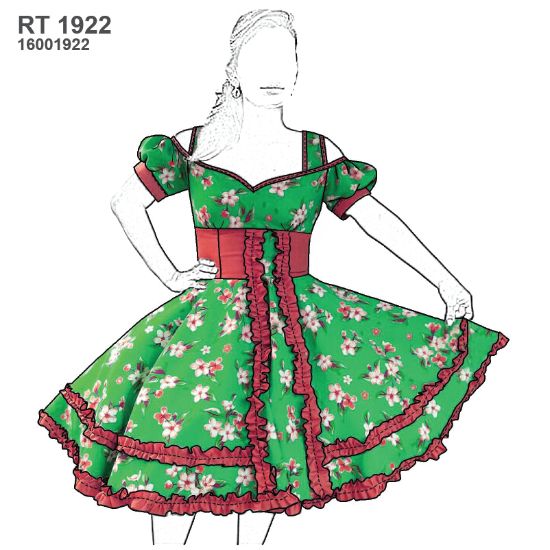 MOLDE VESTIDO HUASA RT 1922