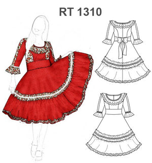 MOLDE VESTIDO DE HUASA RT 1310