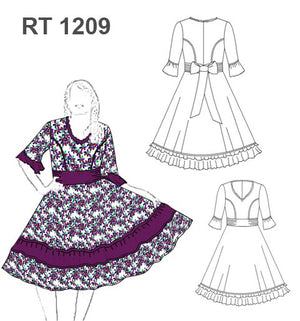 MOLDE VESTIDO HUASA RT 1209