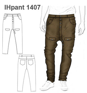 MOLDE PANTALON BABUCHA NIÑO 1402