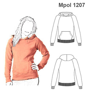 MOLDE POLERON CANGURO MUJER 1207