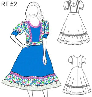 MOLDE VESTIDO DE HUASA INFANTIL RT 0952