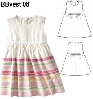 MOLDE VESTIDO BASICO BEBE 0908