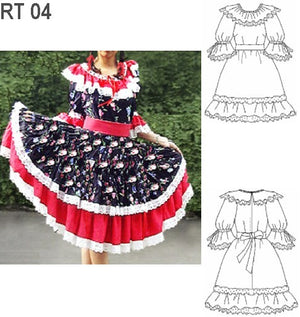MOLDE VESTIDO DE HUASA RT 0904