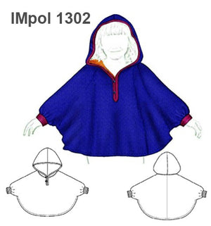 MOLDE POLERON PONCHO NIÑA 1302