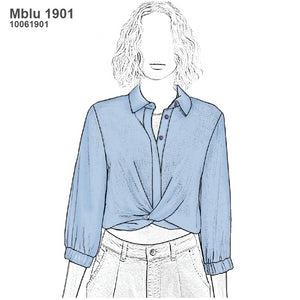 MOLDE BLUSA LARGA MUJER 1901