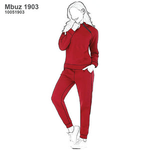 MOLDE SUDADERA / BUZO RAGLAN MUJER 1903