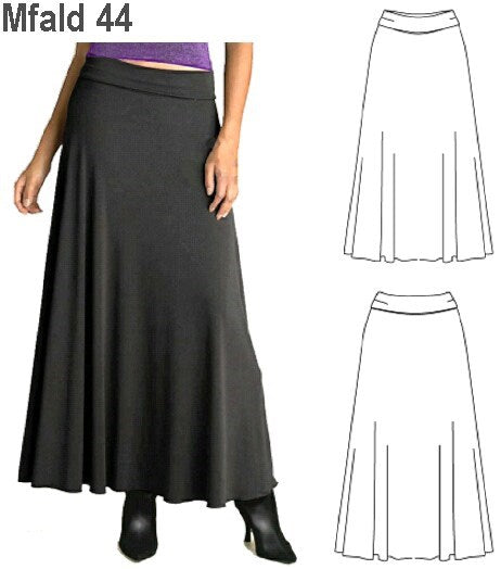 MOLDE FALDA LARGA MUJER 0944