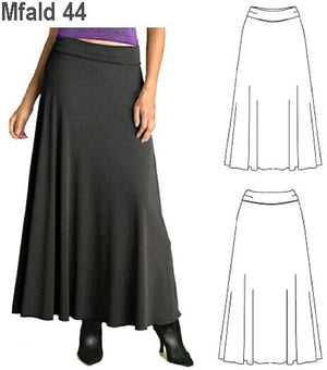 MOLDE FALDA LARGA MUJER 0944