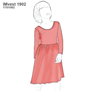 MOLDE VESTIDO BAILE INFANTIL 1902