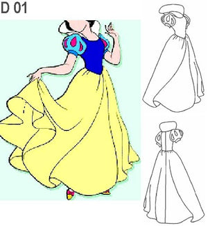 MOLDE DIFRAZ PRINCESA DE CUENTO INFANTIL 0901