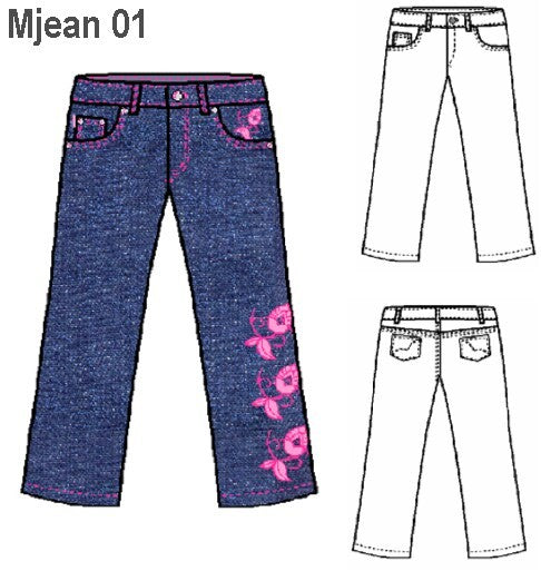 MOLDE JEANS CAPRI MUJER 0901