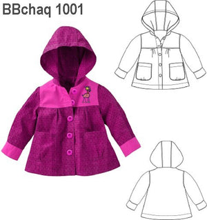 MOLDE CHAQUETA LARGA BEBE 1001