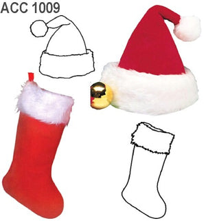 MOLDE GORRO Y BOTA NAVIDAD ACC 1009