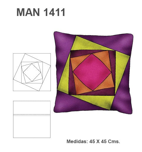 MOLDE COJIN PATCHWORK CRAZY MAN 1411