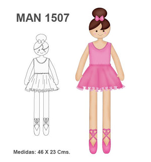 MOLDE MUÑECA BAILARINA MAN 1507
