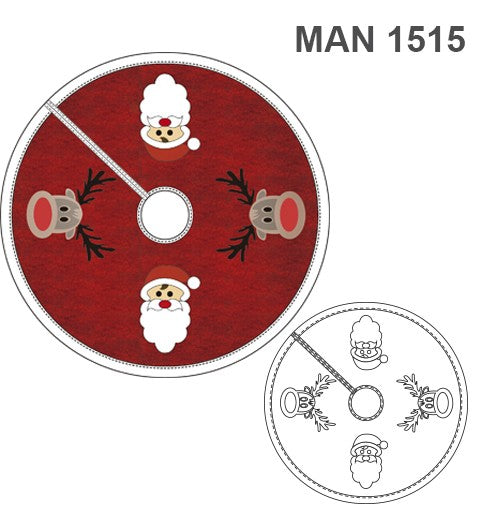 MOLDE BASE ARBOL NAVIDAD MAN 1515