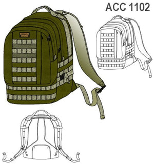 MOLDE MOCHILA TIPO MILITAR ACC 1102