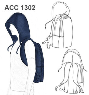 MOLDE BOLSO MOCHILA CON GORRO ACC 1302