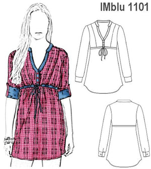 MOLDE BLUSA LARGA NIÑA 1101