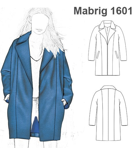 MOLDE ABRIGO OVERSIZE MUJER 1601