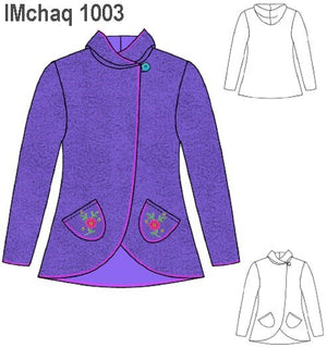 MOLDE CHAQUETA POLAR NIÑA 1003