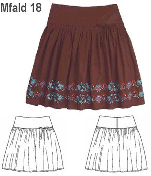 MOLDE FALDA REBECA MUJER 0918