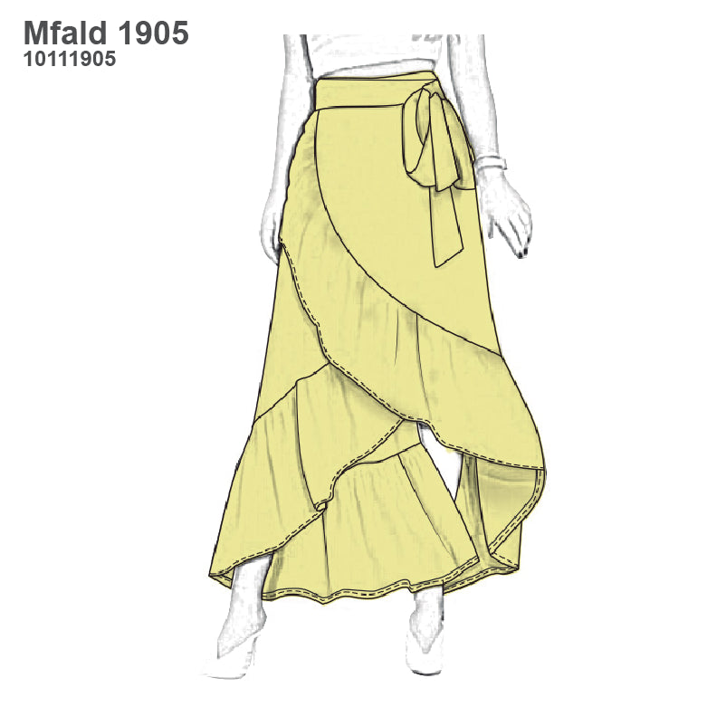 MOLDE FALDA LARGA MUJER 1905