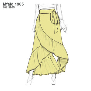 MOLDE FALDA LARGA MUJER 1905