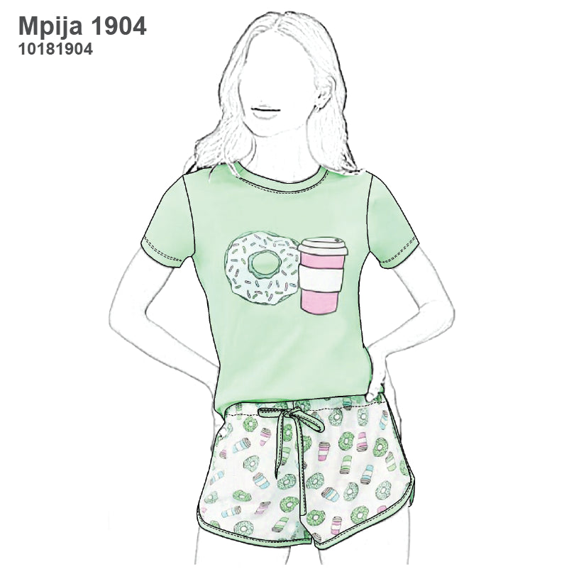 MOLDE PIJAMA 2 PIEZAS MUJER 1904