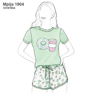 MOLDE PIJAMA 2 PIEZAS MUJER 1904