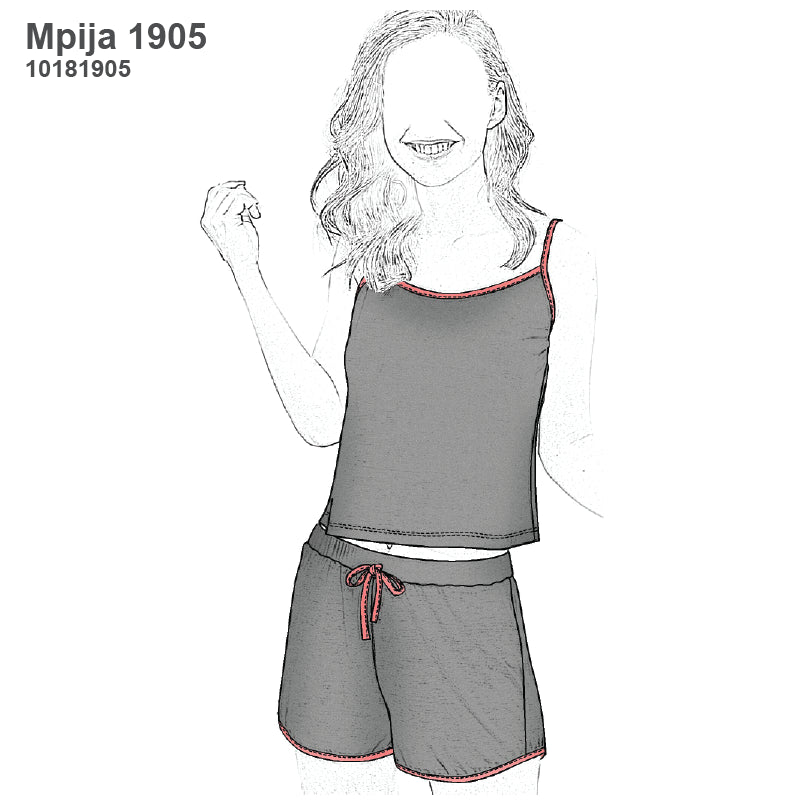 MOLDE PIJAMA 2 PIEZAS MUJER 1905