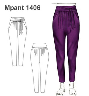 MOLDE PANTALON BOMBACHO MUJER 1406