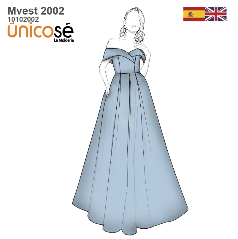 MOLDE VESTIDO FIESTA MUJER 2002