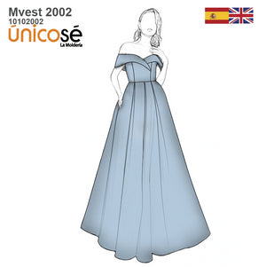 MOLDE VESTIDO FIESTA MUJER 2002