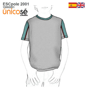 MOLDE POLERA ESCOLAR INFANTIL 2001