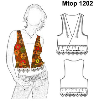 MOLDE TOP CHALECO MUJER 1202