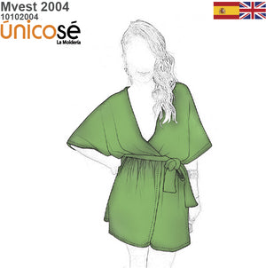 MOLDE VESTIDO CORTO MUJER 2004