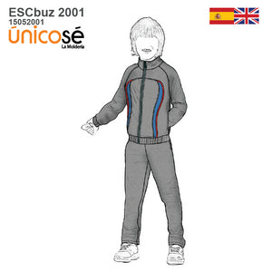 MOLDE SUDADERA / BUZO CORTES ESCOLAR 2001