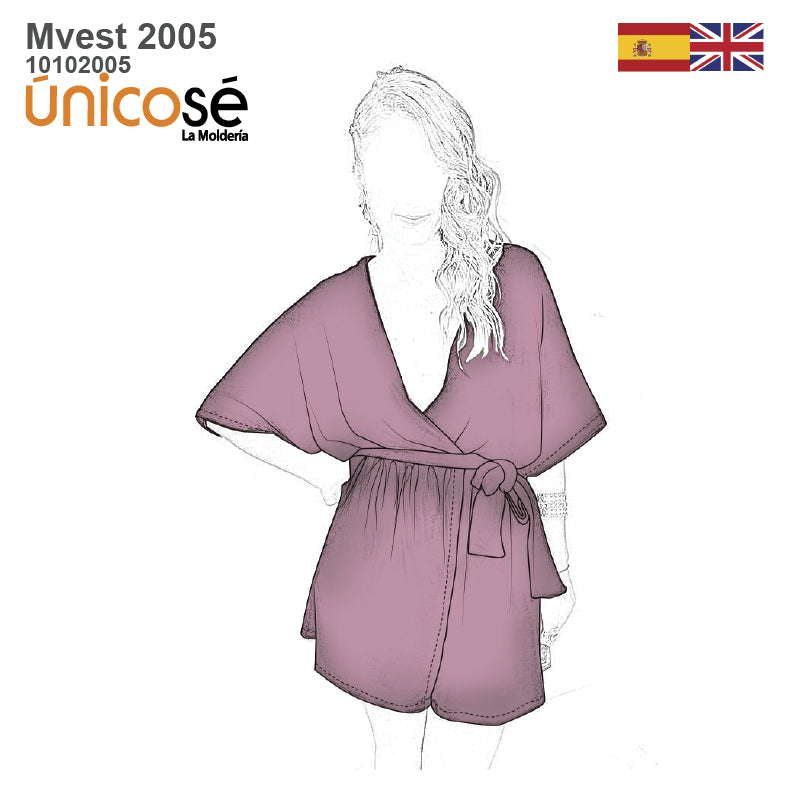 MOLDE VESTIDO CORTO MUJER 2005