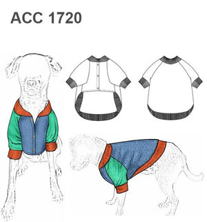 MOLDE CHAQUETA BOMBER MASCOTA 1720
