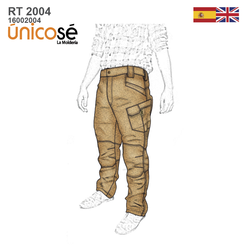 MOLDE PANTALON CARGO HOMBRE RT 2004