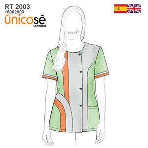 MOLDE CHAQUETA TRABAJO MUJER RT 2003