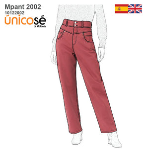 MOLDE PANTALON JEANS MUJER 2002