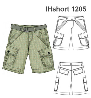 MOLDE SHORT PESPUNTES NIÑO 1205