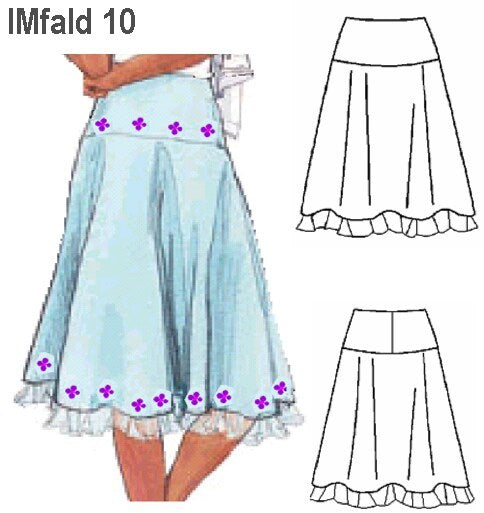 MOLDE FALDA CON REBECA NIÑA 0910